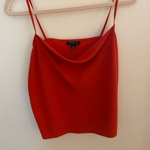 red topshop top